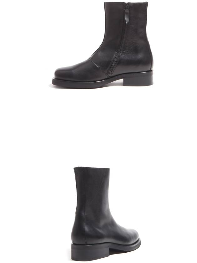 Camion Black Leather Zipper Ankle Boots - OUR LEGACY - BALAAN 5