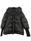 Women's Swing Logo Puffer Down Padding Black - BALENCIAGA - BALAAN 2