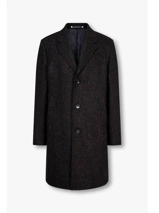 PS Boucle Tweed Single Coat Black - PAUL SMITH - BALAAN 1