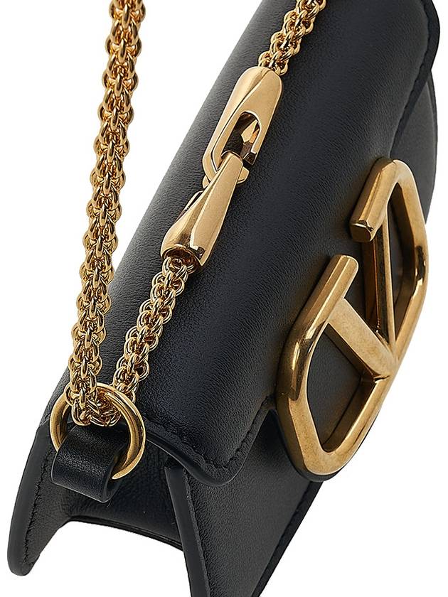 Gold Logo Micro Shoulder Bag Black - VALENTINO - BALAAN 8