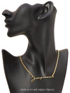 La Chain Signature Logo Chain Necklace Gold - JACQUEMUS - BALAAN 9