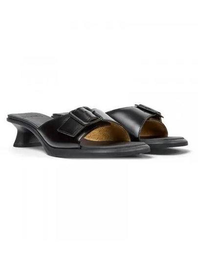 Dina Leather Sandal Heels Black - CAMPER - BALAAN 2