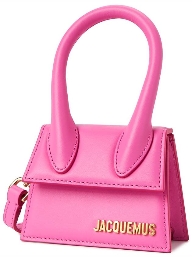 Le Chiquito Mini Tote Bag Neon Pink - JACQUEMUS - BALAAN.