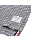 Check Tweed Crewneck Short Dress Grey - THOM BROWNE - BALAAN 8