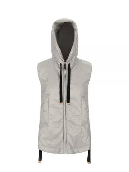 Greengo Water Repellent Vest Padded Vest Light Grey - MAX MARA - BALAAN 2