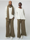 Wide Slit Track Pants Khaki - ATHPLATFORM - BALAAN 3