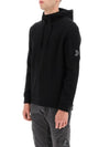 Lens Patch Merino Wool Hoodie Black - CP COMPANY - BALAAN 5