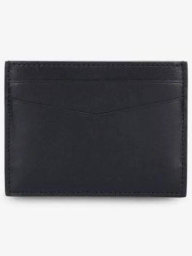 Flat Leather Card Wallet  Black - MARNI - BALAAN 1