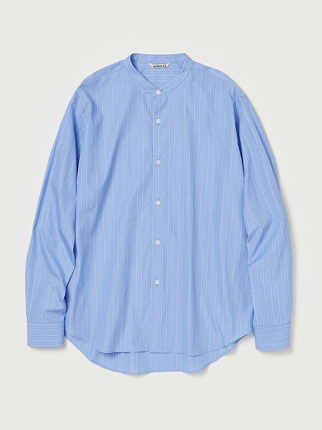 Subin high count cloth striped shirt - AURALEE - BALAAN 1