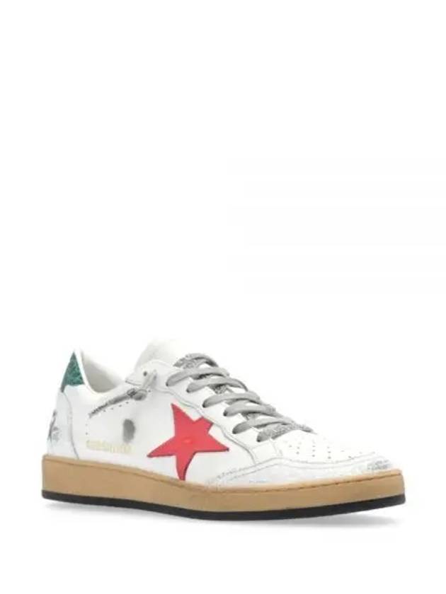 Ball Star Low Top Sneakers Red White - GOLDEN GOOSE - BALAAN 2