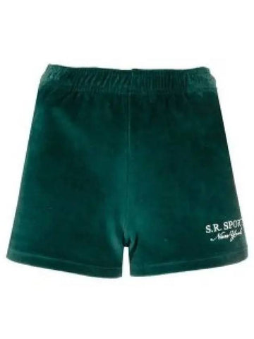 SR SPORT VELOUR SHORTS FOREST SH751 Sports velor 1342123 - SPORTY & RICH - BALAAN 1