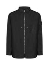 Shadow Project Hidden Badge Graphic Over Long Sleeve Shirt Black - STONE ISLAND - BALAAN 2