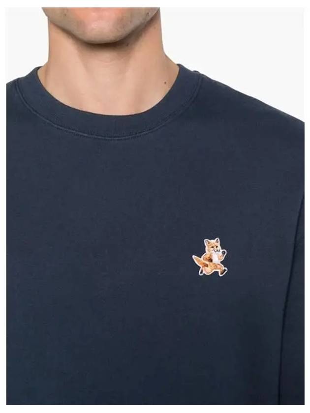 Fox Cotton Sweatshirt Navy - MAISON KITSUNE - BALAAN 5