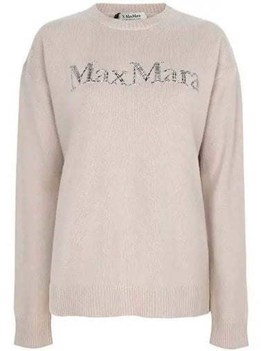 Beige Kassel Wool Cashmere Sweater 008 1209733 - MAX MARA - BALAAN 1