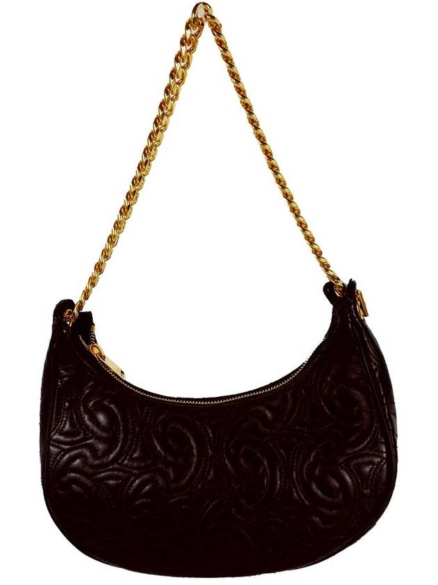 Triomphe Chain Medium Shoulder Bag Black - CELINE - BALAAN 3