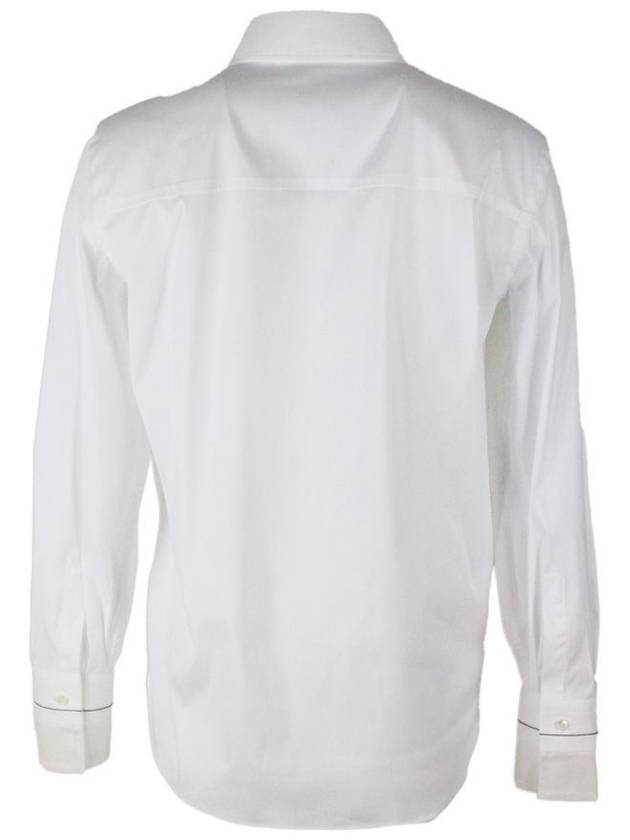 Women's Long Sleeve Shirt White - BRUNELLO CUCINELLI - BALAAN 3