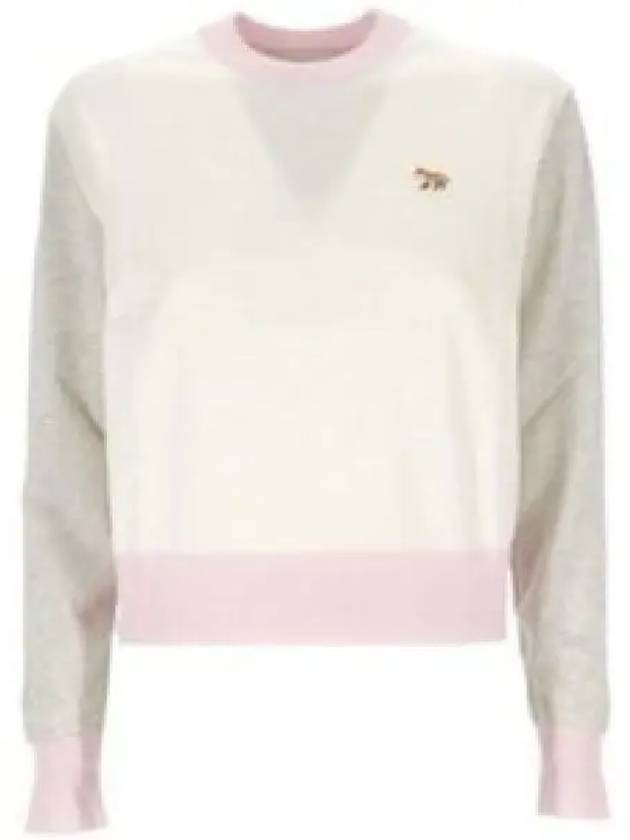 Color Block Merino Wool Knit Top Grey - MAISON KITSUNE - BALAAN 2