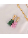 NOSTALGIA BEAR CANDY PINK PAVE CONNECTOR gold pendant charm - CRYSTAL HAZE - BALAAN 4