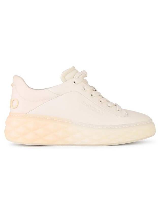 Jimmy Choo 'Diamond' White Leather Blend Sneakers - JIMMY CHOO - BALAAN 1