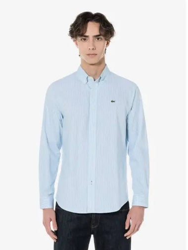 Men s Oxford Striped Shirt CH352E 54G L99 Domestic Product GQ2N24020664114 - LACOSTE - BALAAN 1