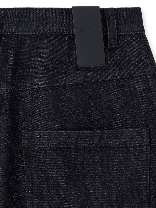 Denim Wide Pants Black - NOIRER - BALAAN 7