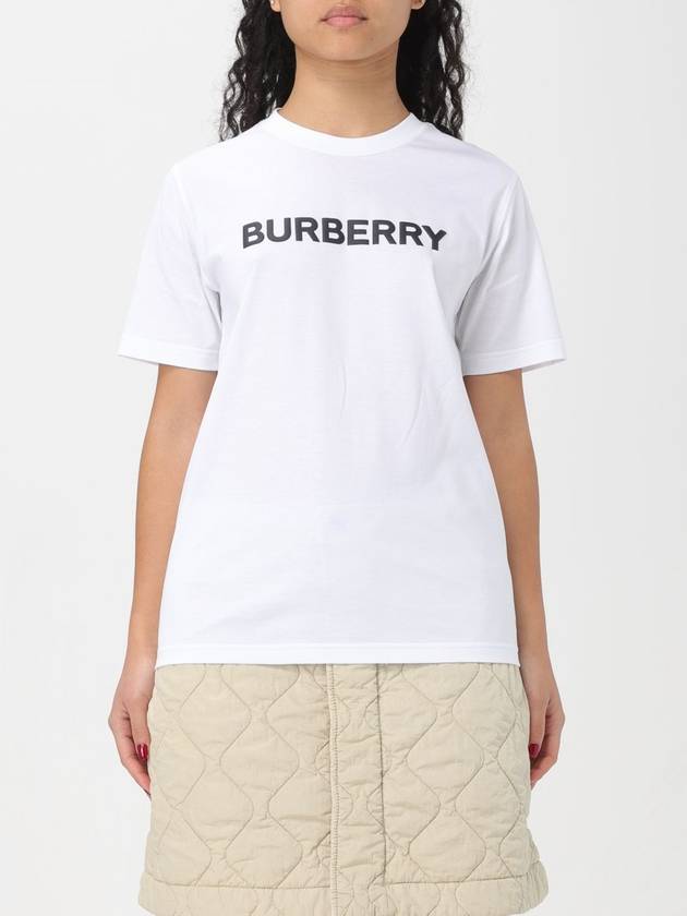 Logo Cotton Short Sleeve T-Shirt White - BURBERRY - BALAAN 2