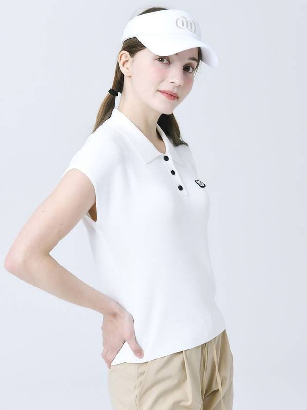 Cool Tetched Polo Collar White Stingray Fit Knit DO3242KT002 - DOYOUKNOWMC GOLF WEAR - BALAAN 3