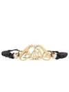 Logo Plaque Bracelet Black - ALEXANDER MCQUEEN - BALAAN 2