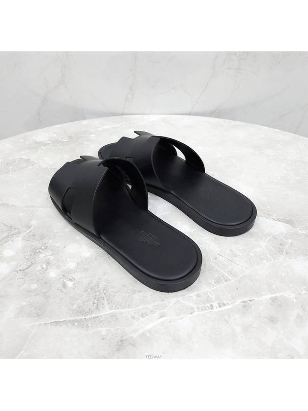 Lux You New Product 41 Izmir Sandal Slippers Black H041141ZH01 - HERMES - BALAAN 4