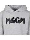 Kids Women Logo Hoodie Gray F4MSJUHS057 107 - MSGM - BALAAN 4