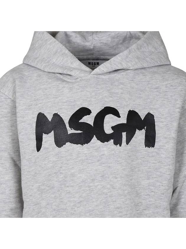 Kids Logo Hoodie Gray F4MSJUHS057 107 - MSGM - BALAAN 4