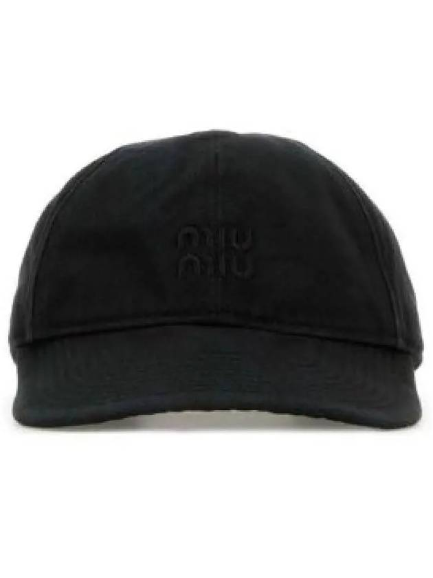 Embroidered Logo Ball Cap Nero - MIU MIU - BALAAN 2