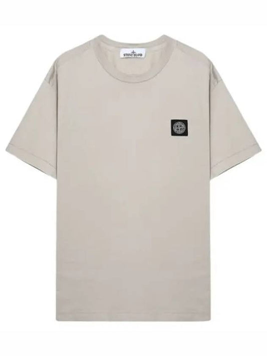 Logo patch t shirt men s short sleeve - STONE ISLAND - BALAAN 1