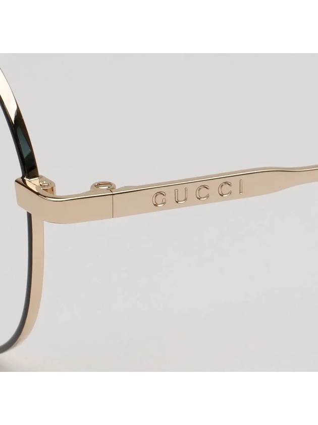 Eyewear Optical Round Metal Eyeglasses Black Gold - GUCCI - BALAAN 10