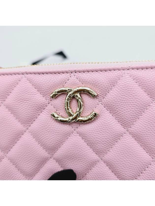 season mini clutch pouch pink caviar gold plated AP3980 - CHANEL - BALAAN 3