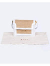 raffia mini shoulder bag white - MARNI - BALAAN.