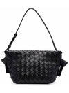 Intrecciato Tie Mini Shoulder Bag Black - BOTTEGA VENETA - BALAAN 2