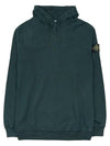 Men's Waffen Patch OLD Treatment Cotton Hoodie Green - STONE ISLAND - BALAAN 11