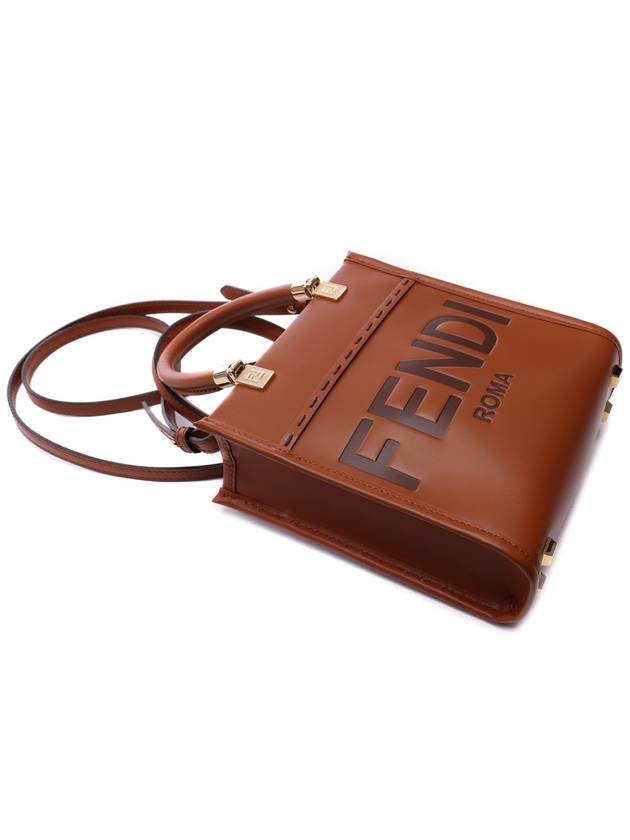 Soft Leather Mini Bag Brown - FENDI - BALAAN 6