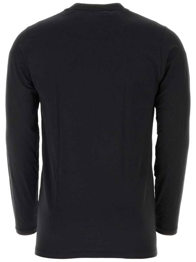 Crew Neck Cotton Modal Long Sleeve T-Shirt Black - TOM FORD - BALAAN 3