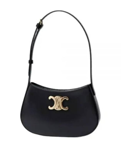 Calfskin Medium Tilly Shoulder Bag Black - CELINE - BALAAN 2