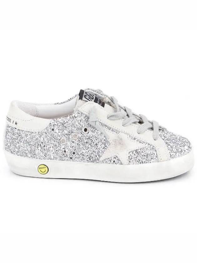 Kids Superstar Sneakers Silver Glitter - GOLDEN GOOSE - BALAAN 3