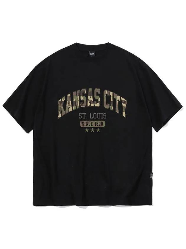 Kansas City camo short sleeve t-shirt black - CRUMP - BALAAN 1