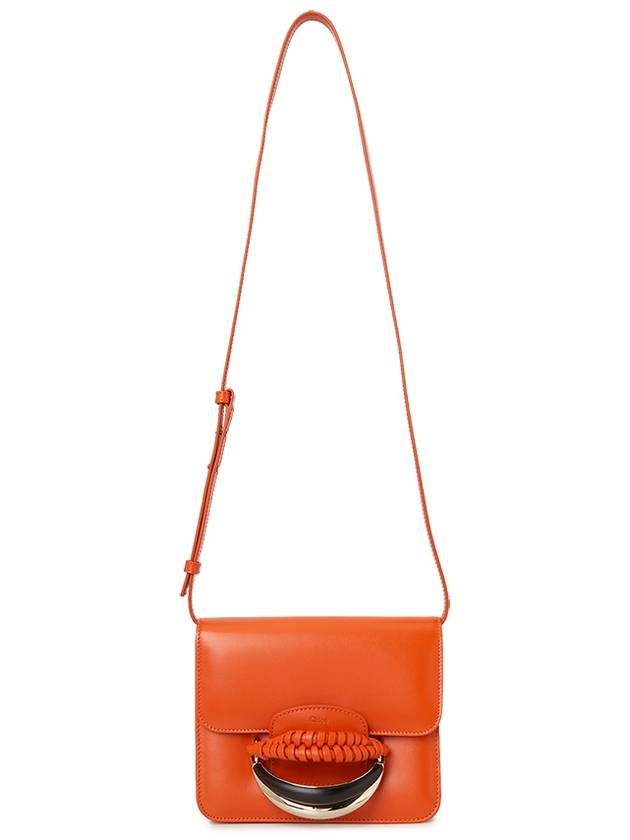 Katie Shiny Calfskin Small Cross Bag Rusted Orange - CHLOE - BALAAN.