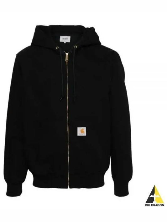 Dearborn Canvas Active Hooded Jacket Black Rinsed - CARHARTT WIP - BALAAN 2