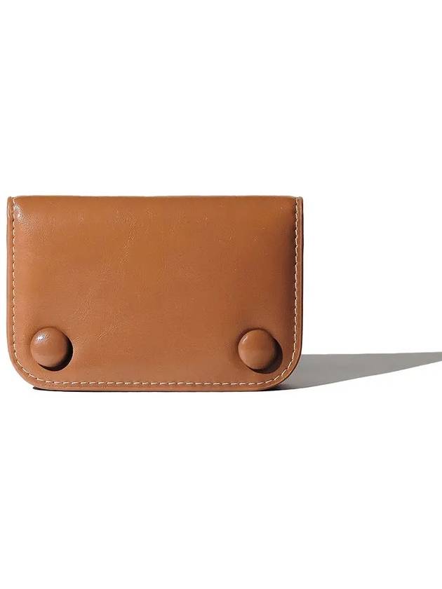 Dot compact business card card wallet cognac wood - LE MASQUE - BALAAN 3