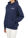 Club Logo Cotton Hoodie Navy - SPORTY & RICH - BALAAN 6