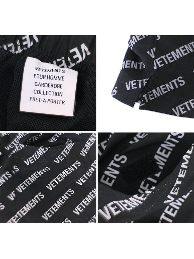 Logo Swim Shorts Black - VETEMENTS - BALAAN 10