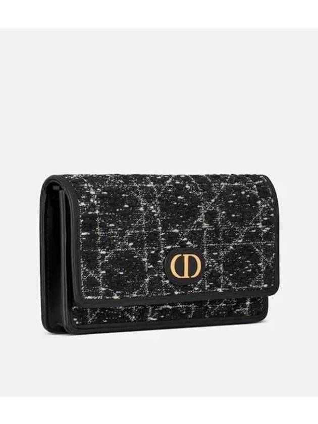 Caro Tweed Pouch Bag Black - DIOR - BALAAN 2