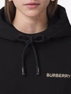 Women's Back Embroidered Deer Hoodie Black - BURBERRY - BALAAN 7